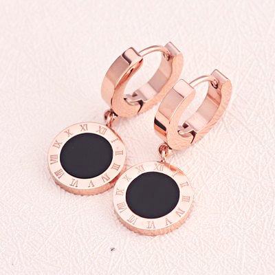 BGL-OR916365 disc round series earrings