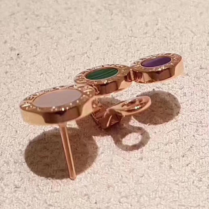 BGL-OR858693-356431 Round Series 3 Round Light Gold Earrings