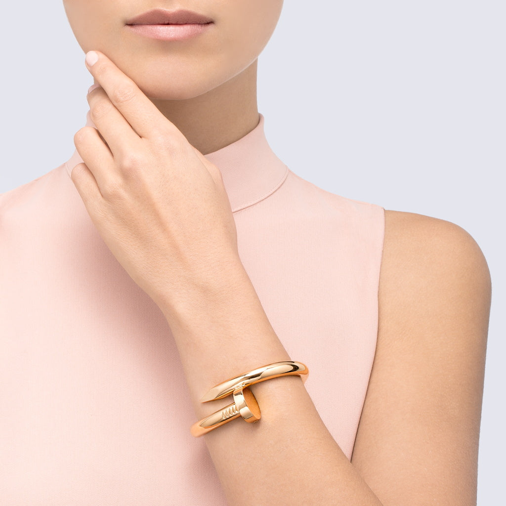 KDY-N6039717 extra large version light gold nail bracelet