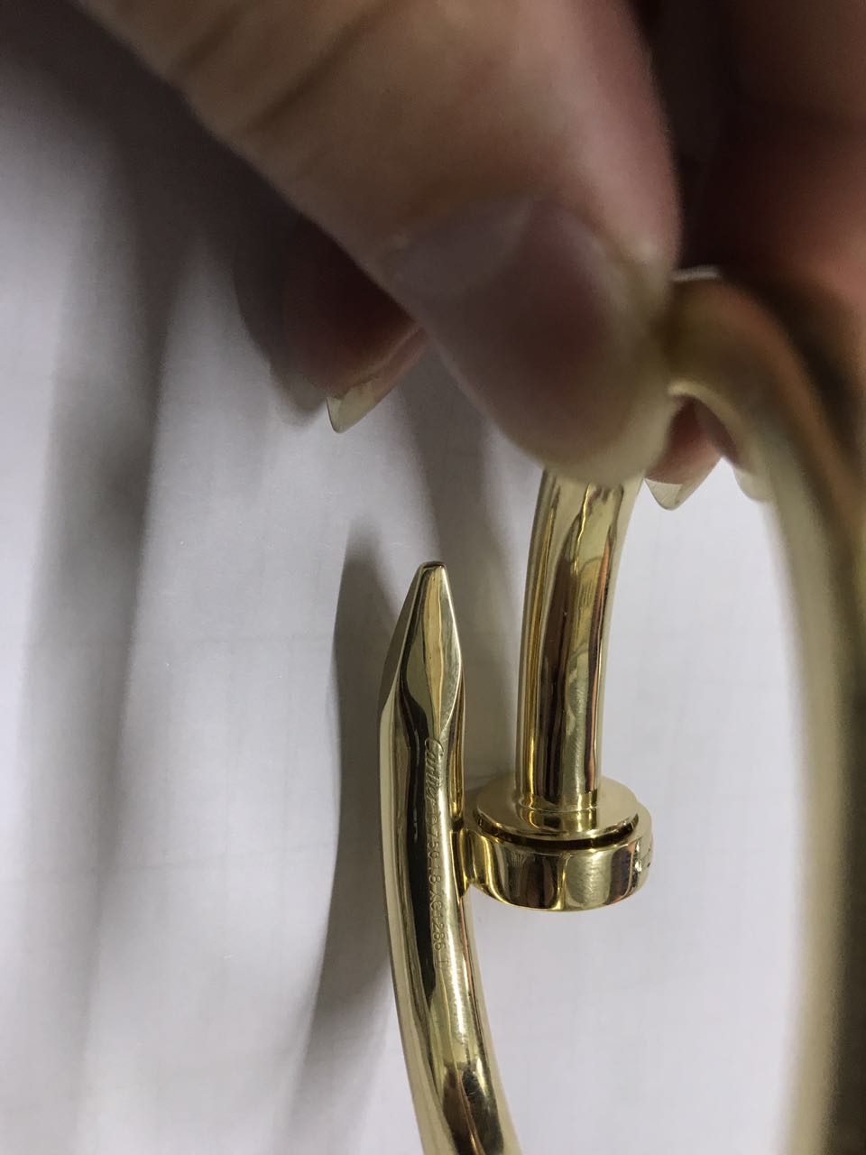 KDY-N6039717 extra large version light gold nail bracelet
