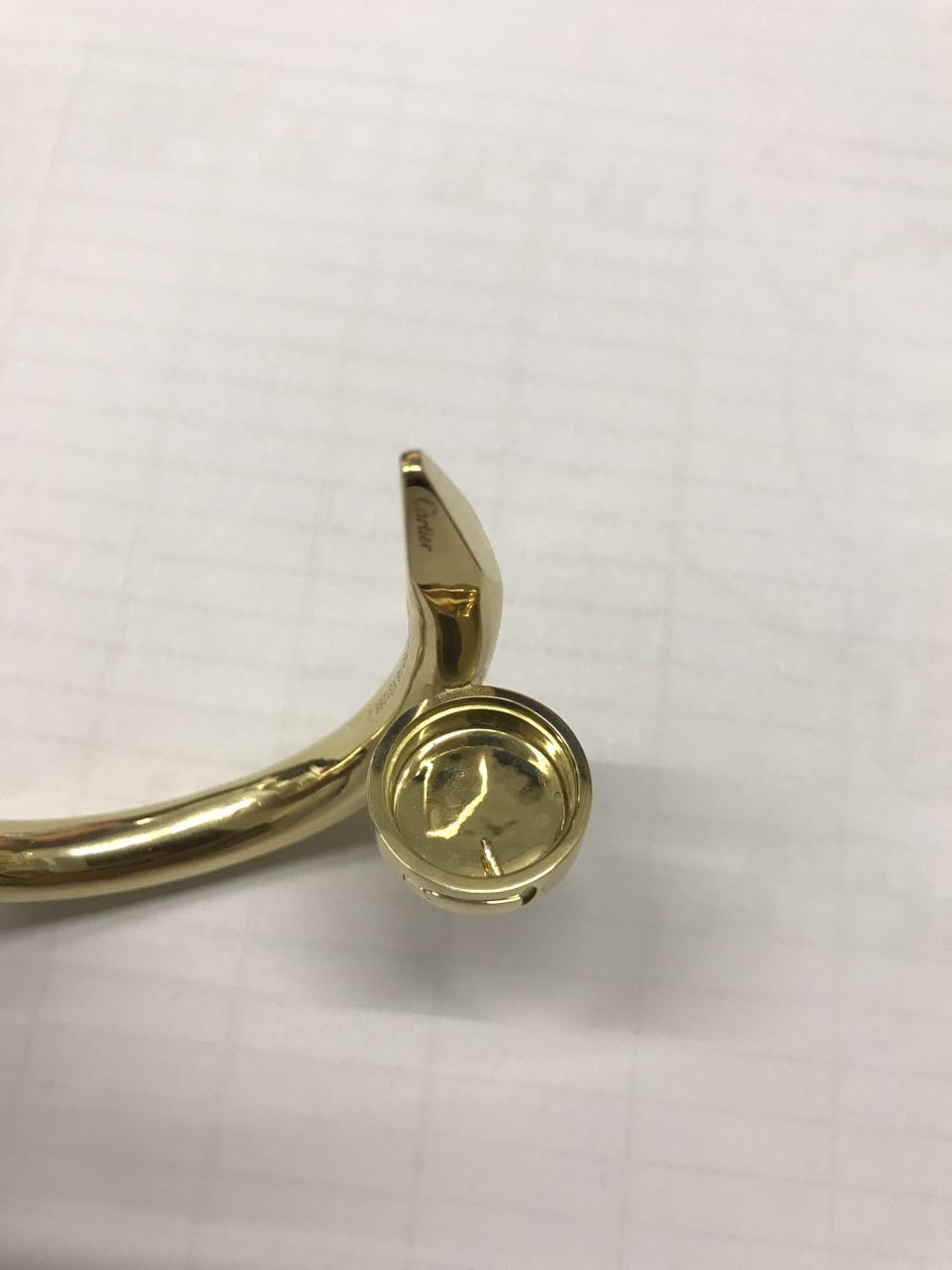 KDY-N6039717 extra large version light gold nail bracelet