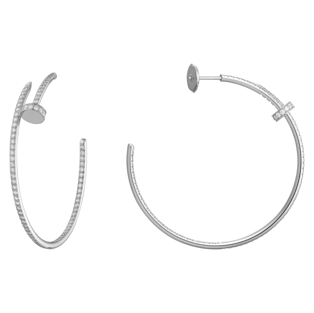 KDY-N8515008 full diamond large circle nail earrings earrings