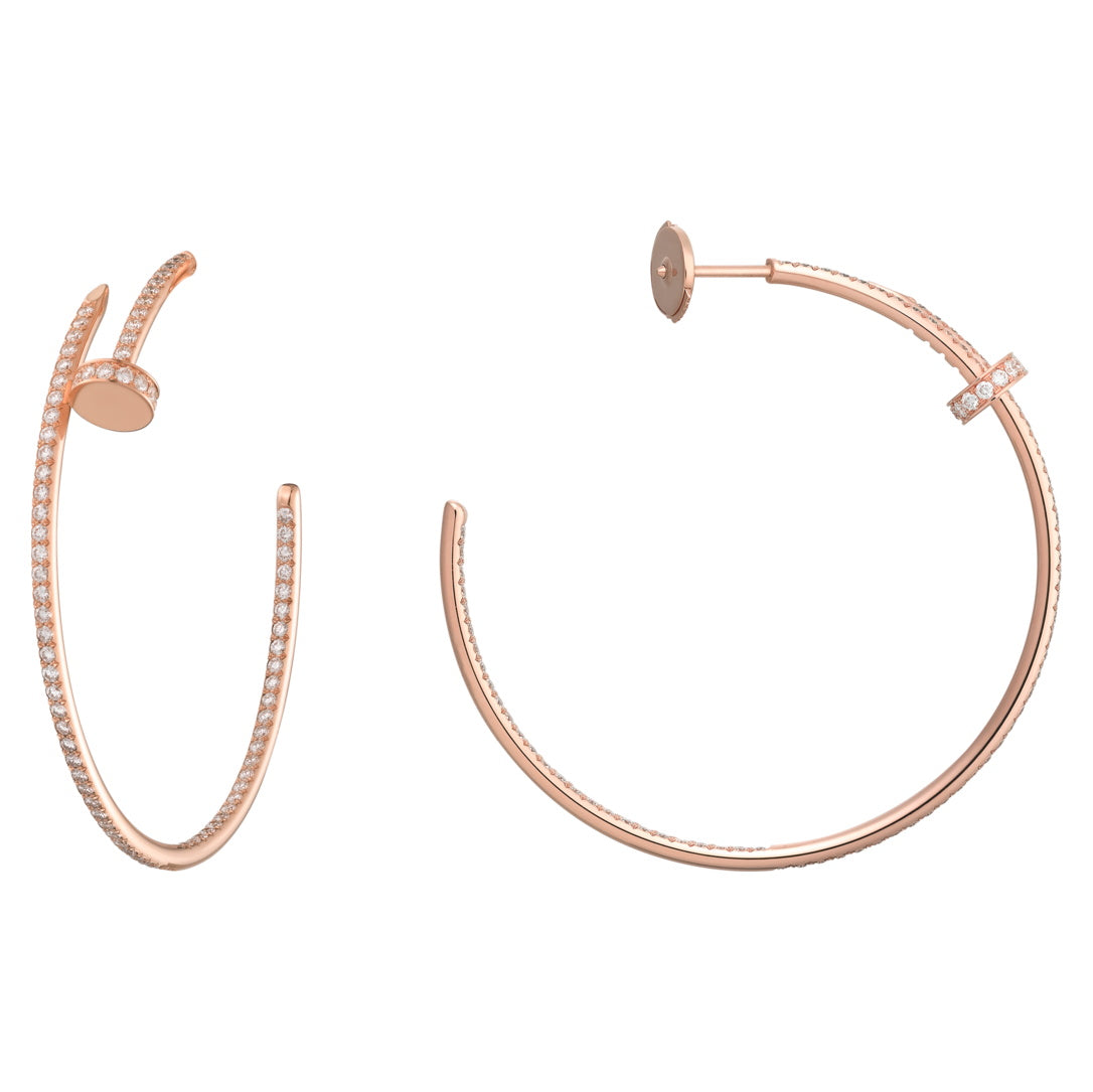 KDY-N8515008 full diamond large circle nail earrings earrings