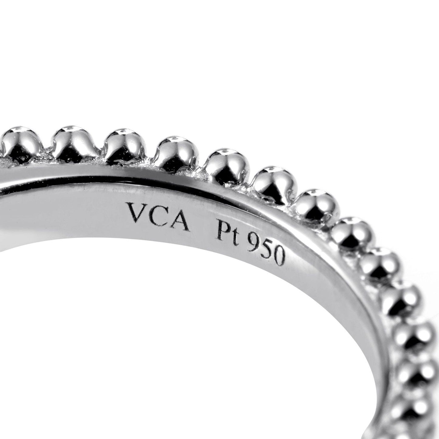 VCARG29500单头钻珠珠臂戒51#交叉四爪0.5ct