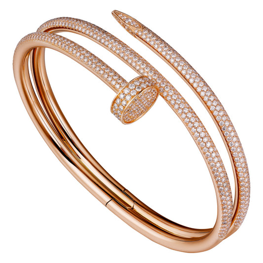 KDY-N6708617 full diamond double circle nail bracelet