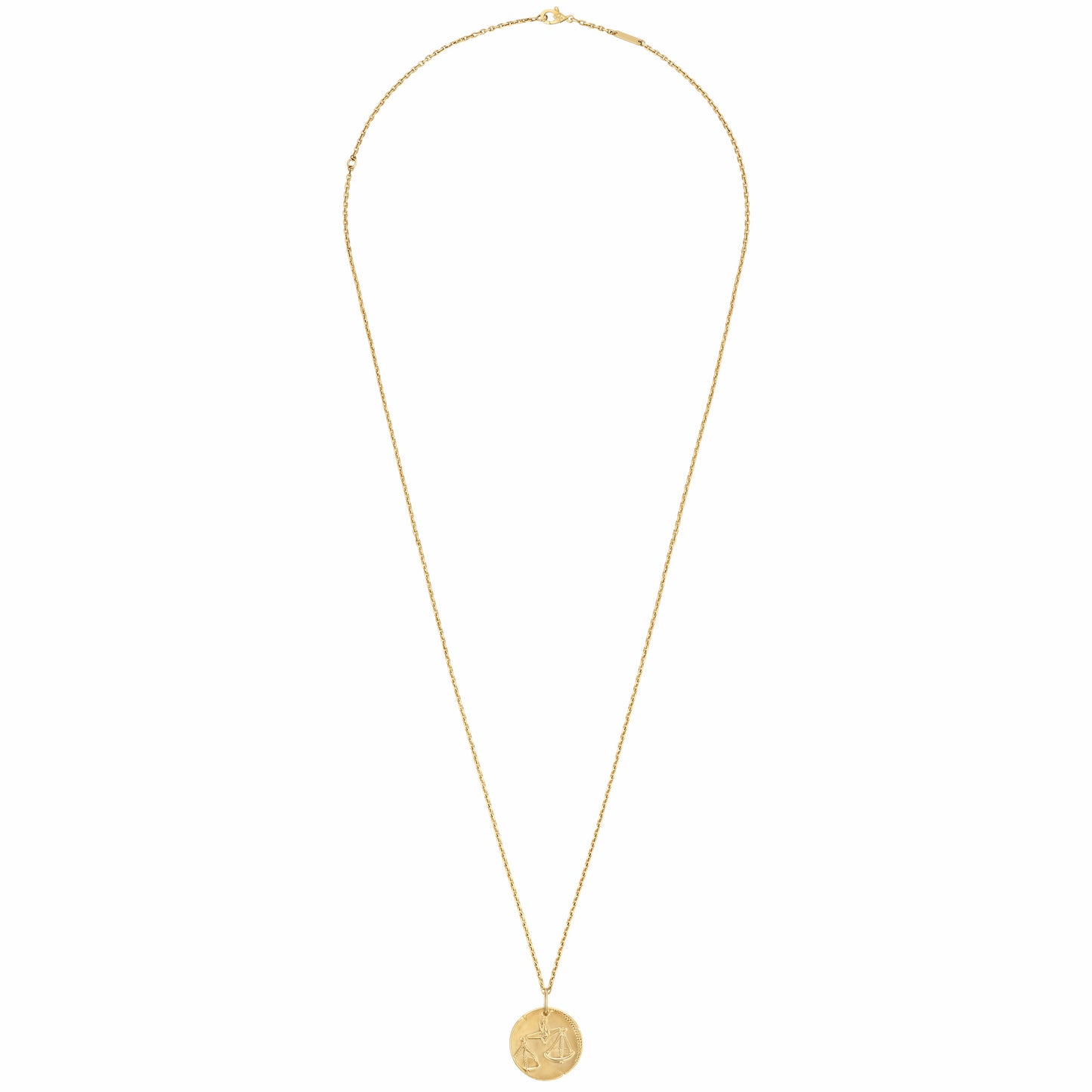 VCARP7SW00 21mm solid version light gold Libra pendant