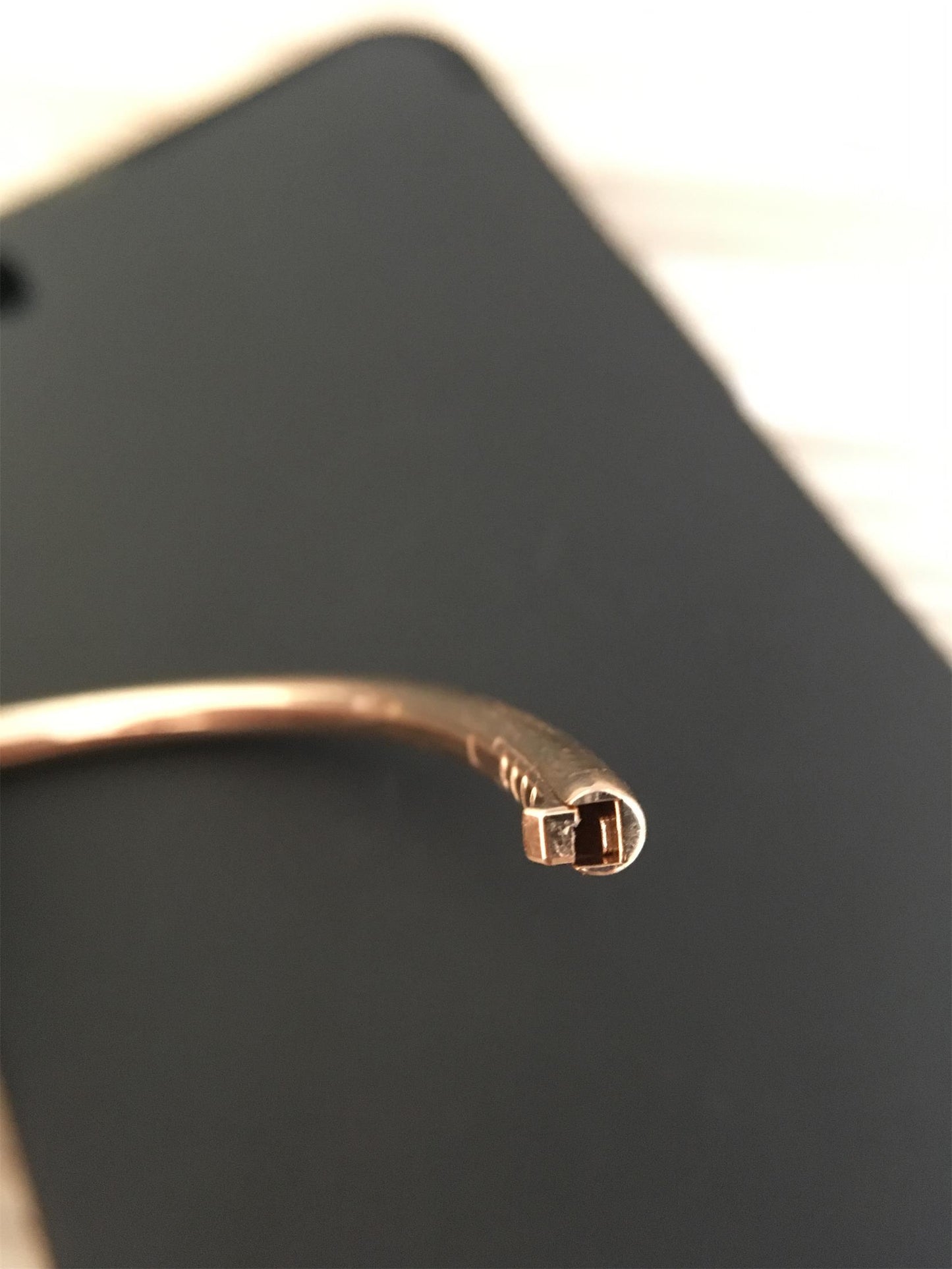 KDY-A6038954 new version of light gold iron nail bracelet customer version