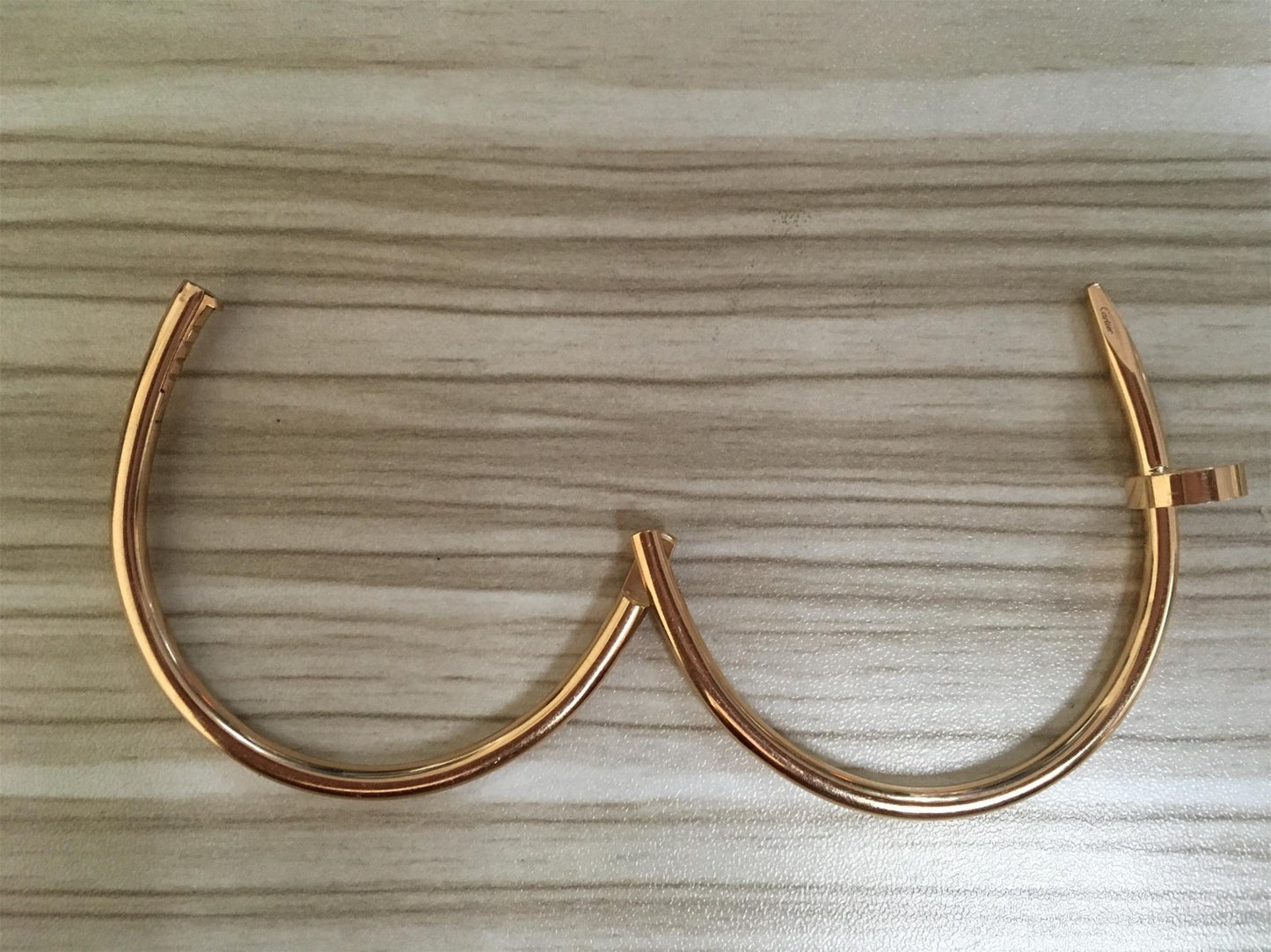 KDY-A6038954 new version of light gold iron nail bracelet customer version