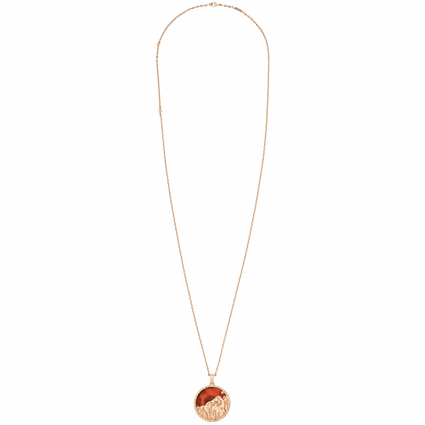 VCARP9R600 Leo Agate Pendant Twelve Zodiac Signs