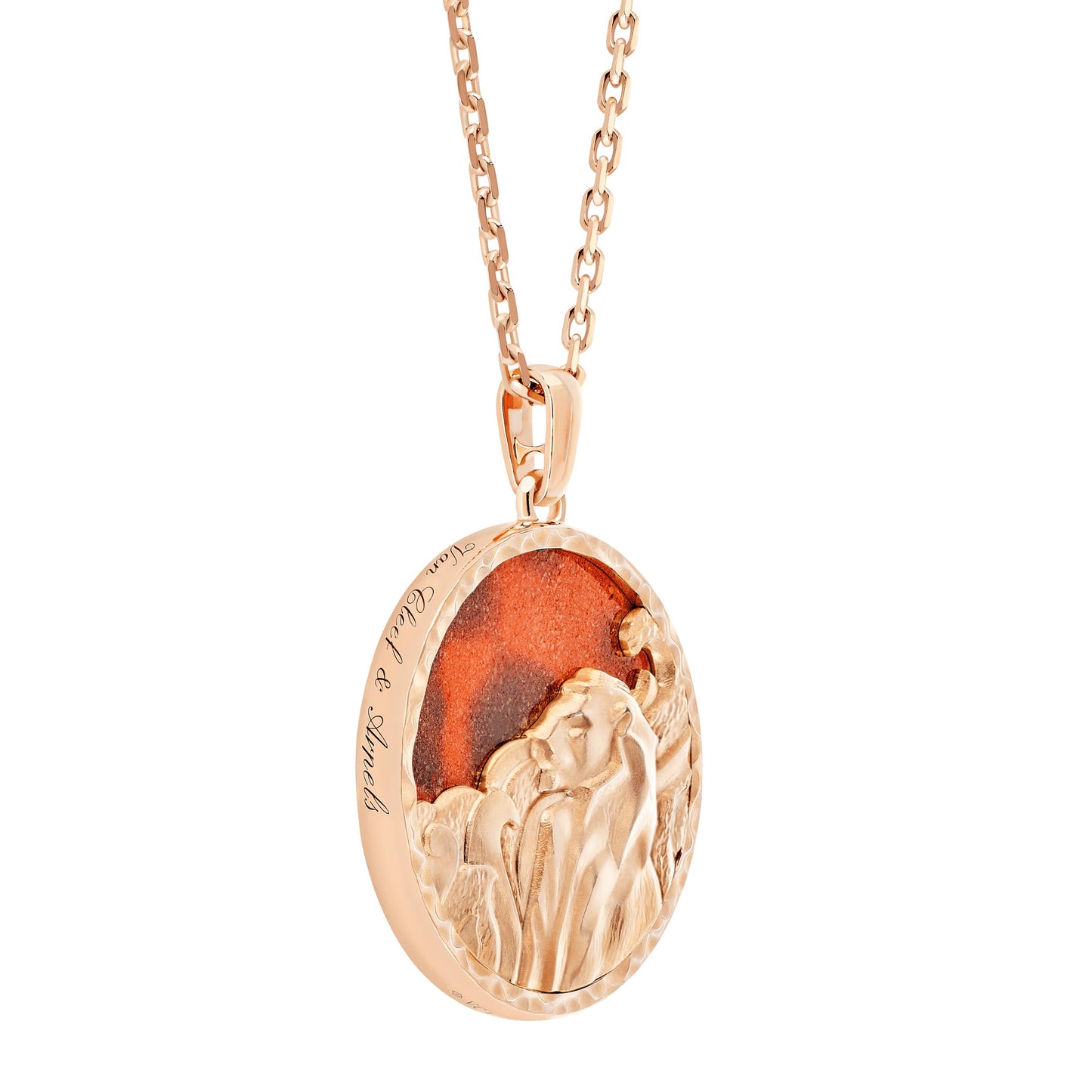 VCARP9R600 Leo Agate Pendant Twelve Zodiac Signs