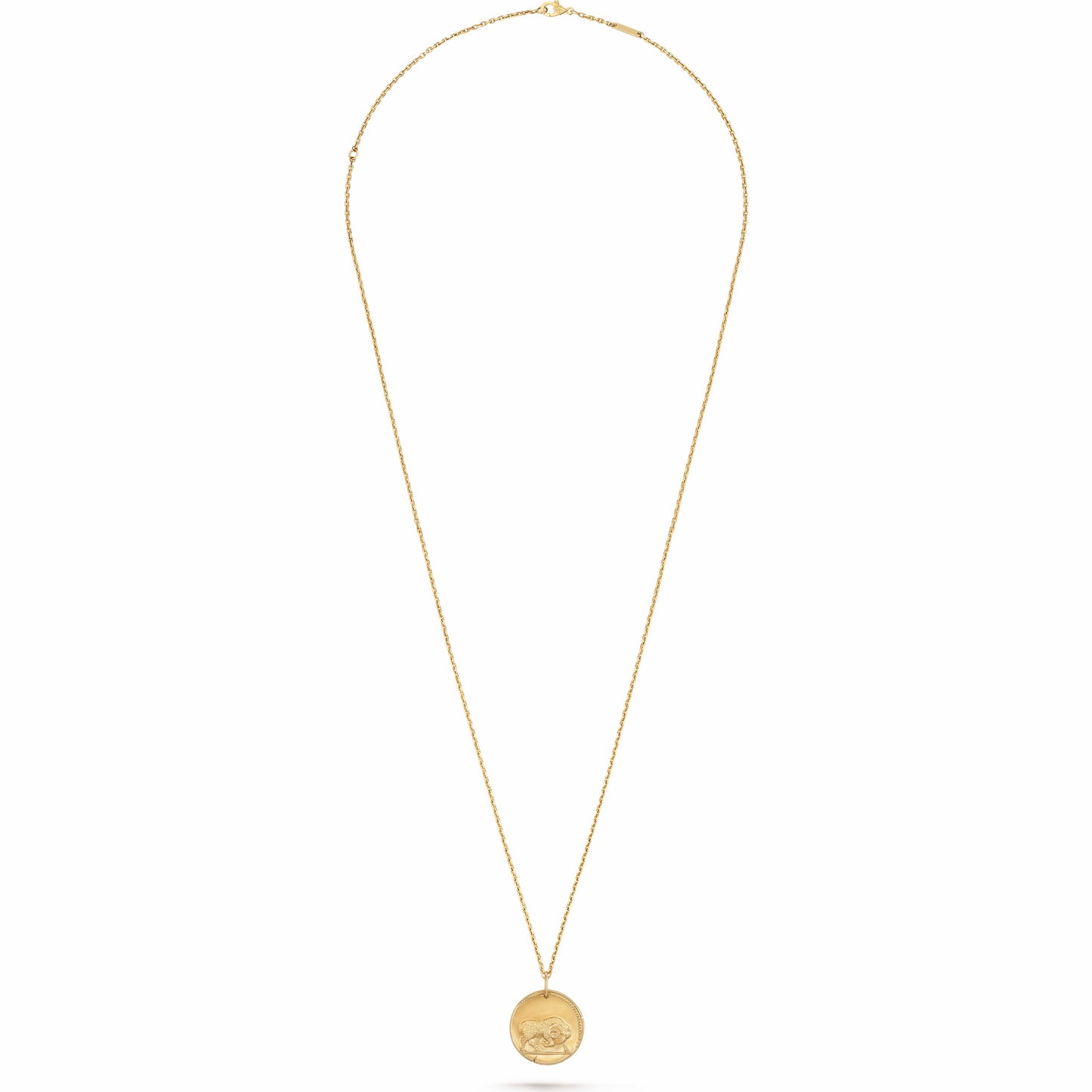 VCARP7SQ00 solid version light gold Aries pendant constellation