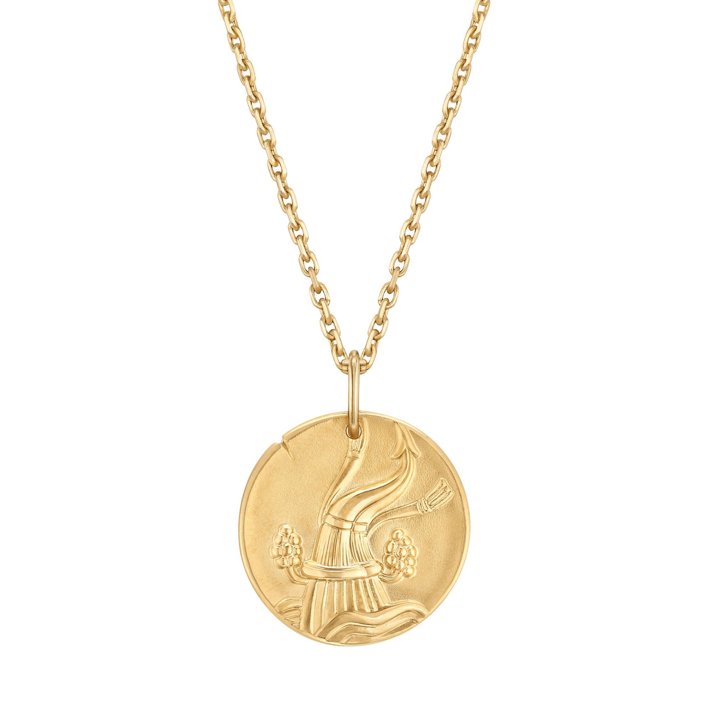 VCARP7SU00 21.5mm solid version guest version light gold Aquarius pendant constellation