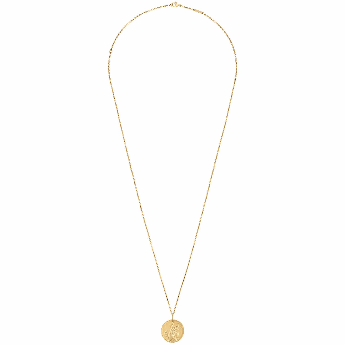 VCARP7SU00 21.5mm solid version guest version light gold Aquarius pendant constellation