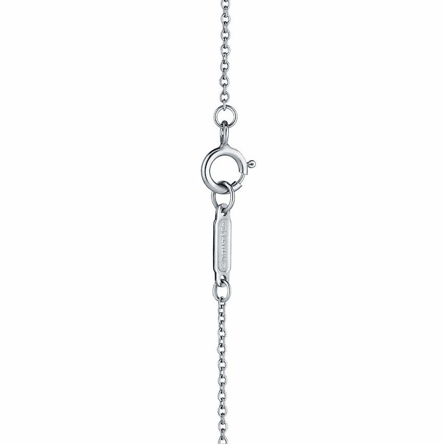 TIF14556296 Full Diamond Clover Flower Tie Chain Pendant