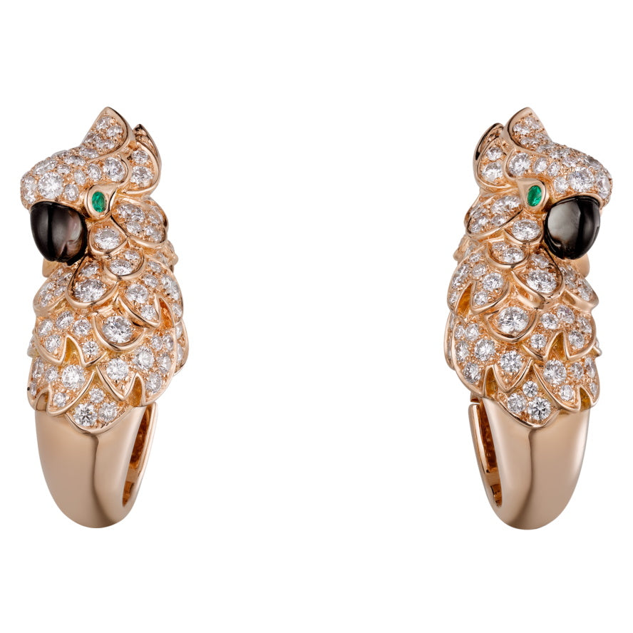 KDY-N8515092 full diamond parrot earrings earrings