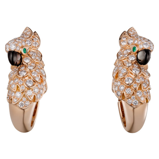 KDY-N8515092 full diamond parrot earrings earrings