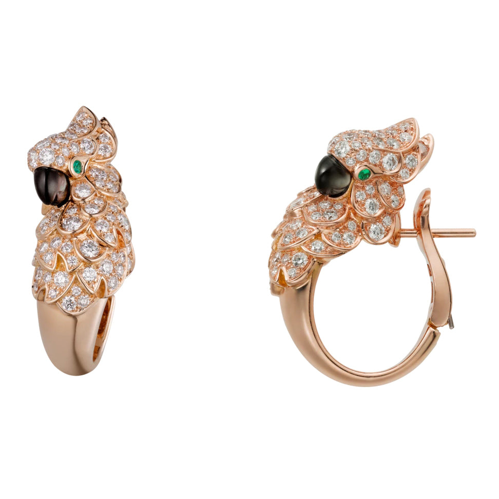 KDY-N8515092 full diamond parrot earrings earrings