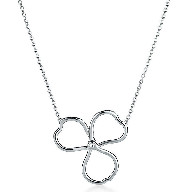 TIF-48875124 Large Clover Diamond Hollow Pendant