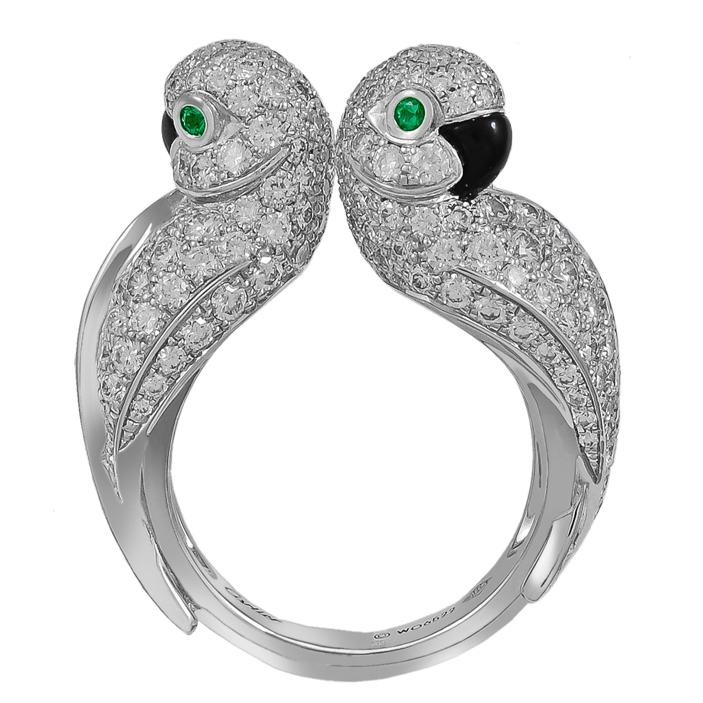 KDY-N4244800 Double Parrot Lovebird Open Ring