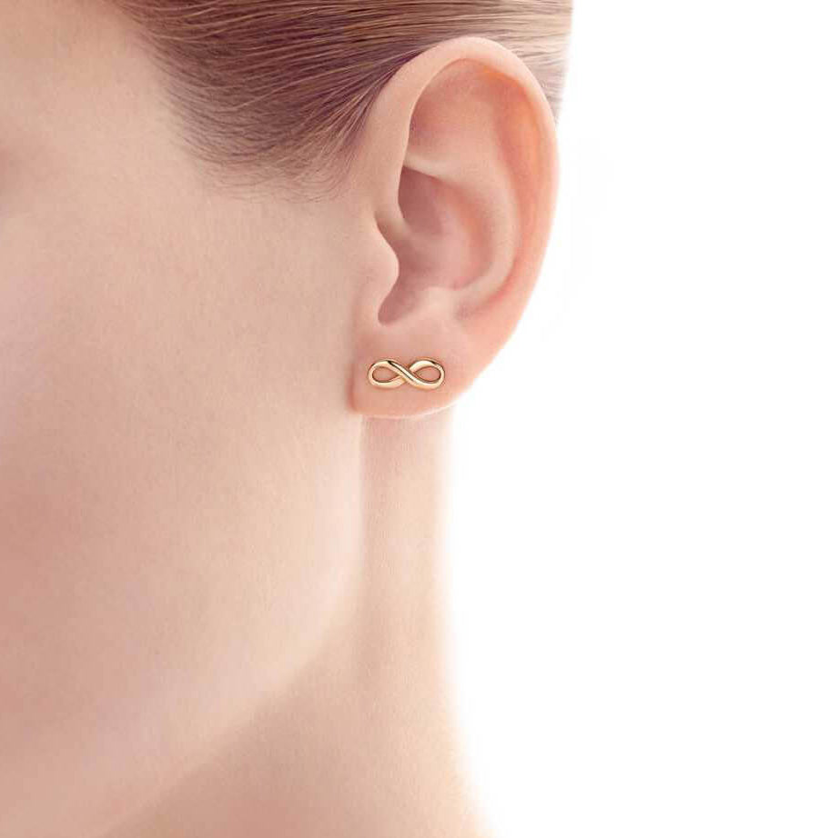 TIF387171548 glossy gold earrings