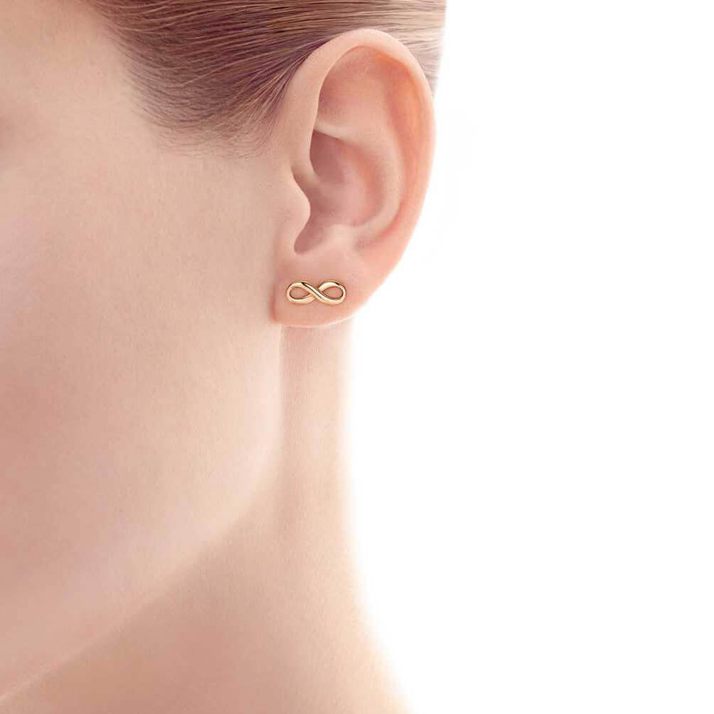 TIF387171548 glossy gold earrings