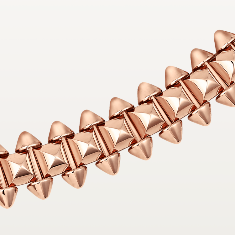 KDY-N7424407 pointed cone 8mm wide rivet necklace