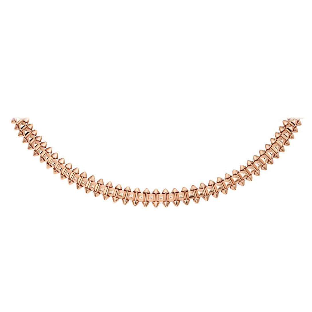 KDY-N7424407 pointed cone 8mm wide rivet necklace