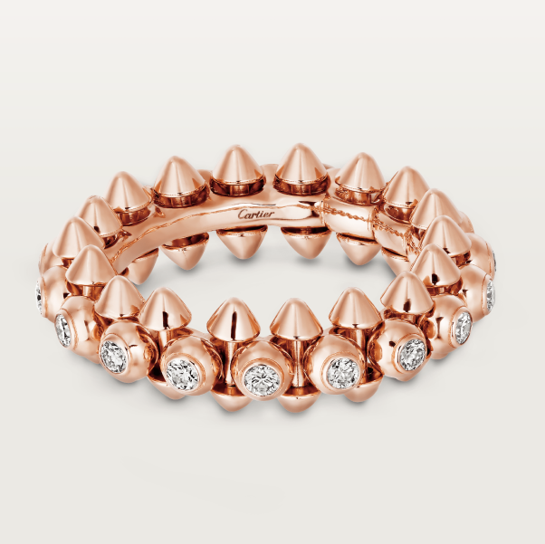 KDY-B7224879 diamond-set cone rivet ring