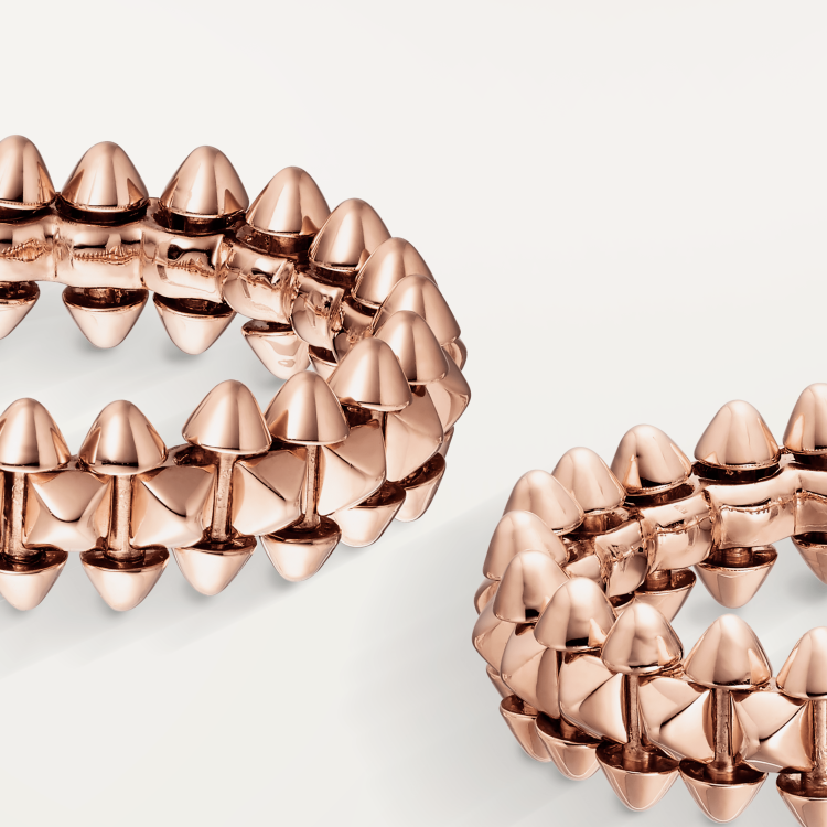 KDY-B8301415 6.4mm guest version pointed cone rivet earrings C-shaped semi-circular stud earrings