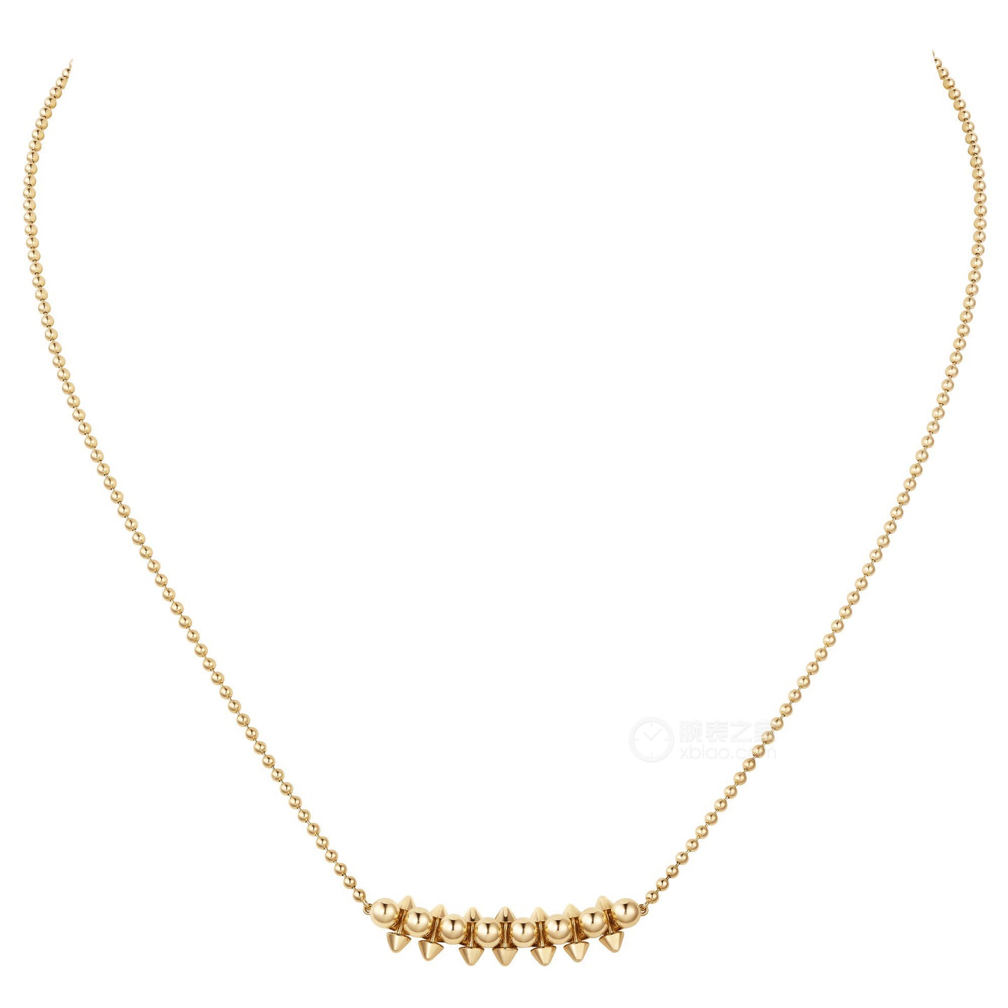 KDY-B7224879 cone blister rivet chain necklace