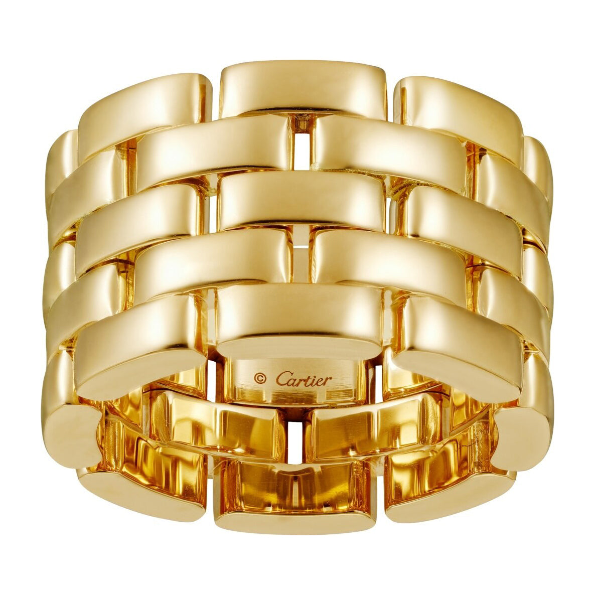 KDY-B4230700 light gold five-row tank ring