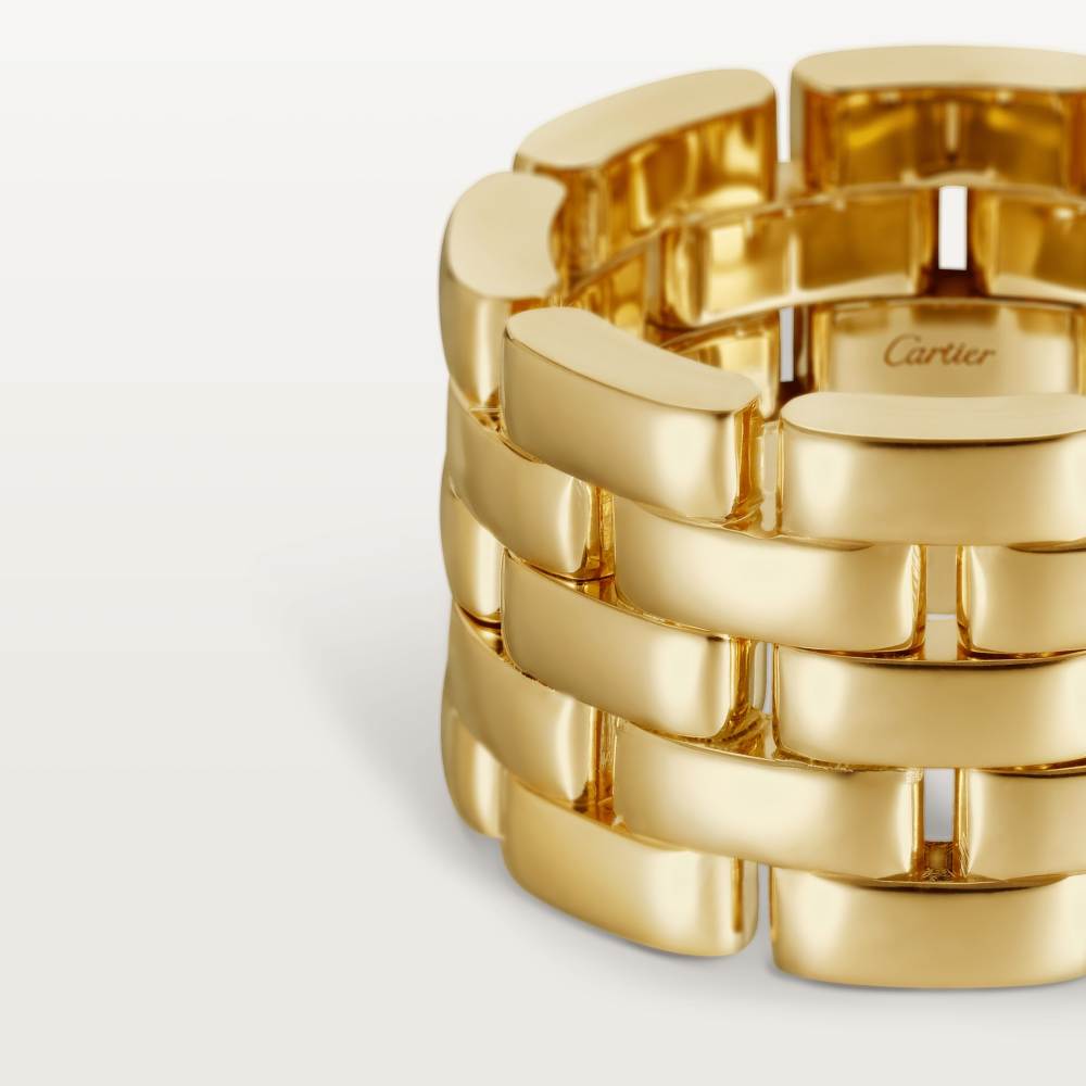 KDY-B4230700 light gold five-row tank ring