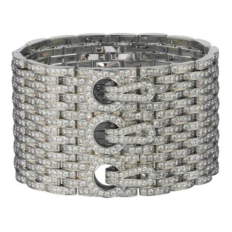 KDY-HP601087 full diamond 15 row tank bracelet