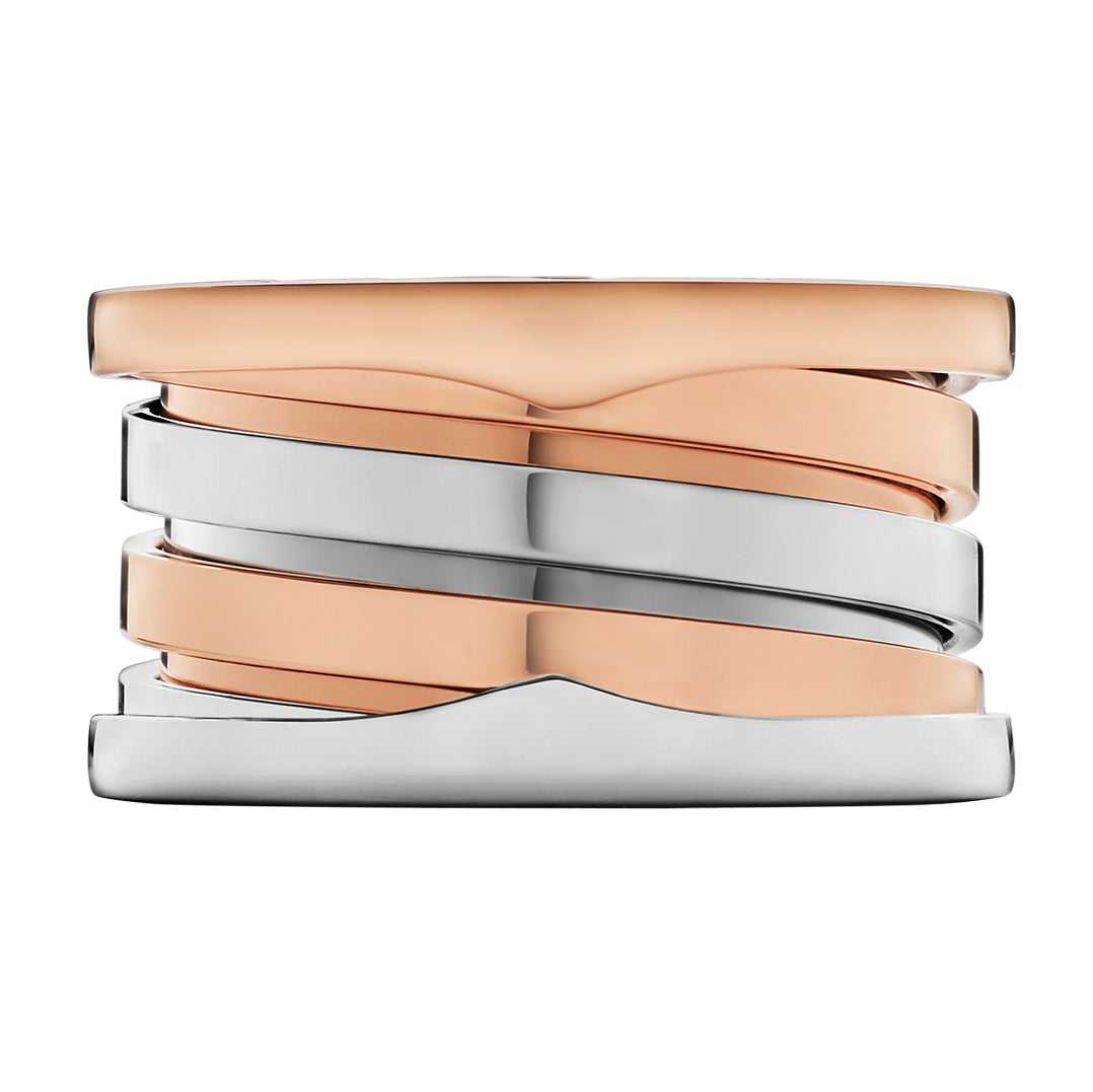 BGL-AN858217 two-color light gold color-separated spring ring