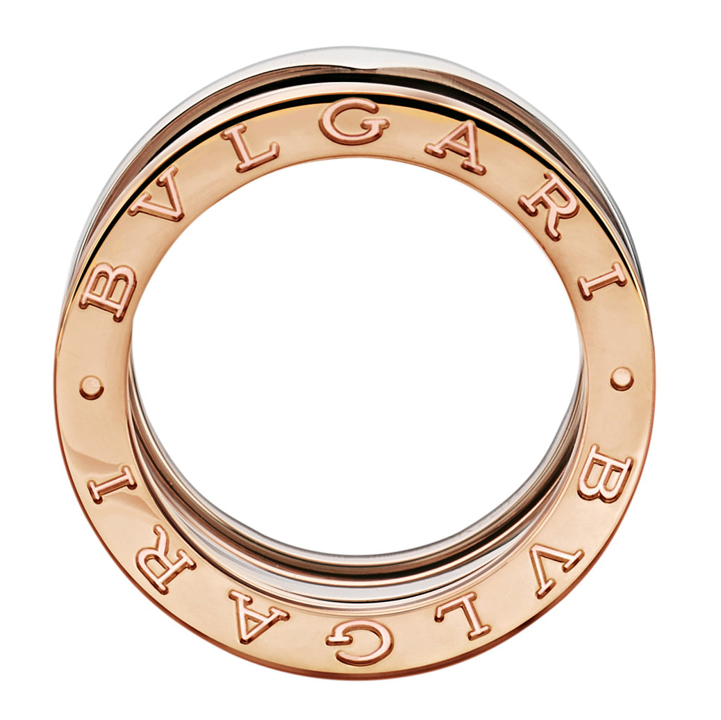 BGL-AN858217 two-color light gold color-separated spring ring