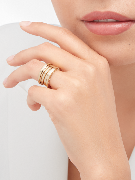 BGL-AN191025 guest version spring light gold 3-ring ring
