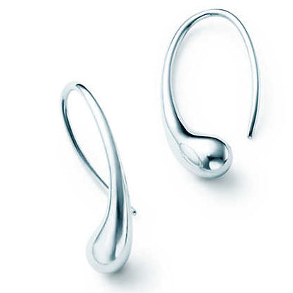 TIF33291947 light gold water drop ear hooks