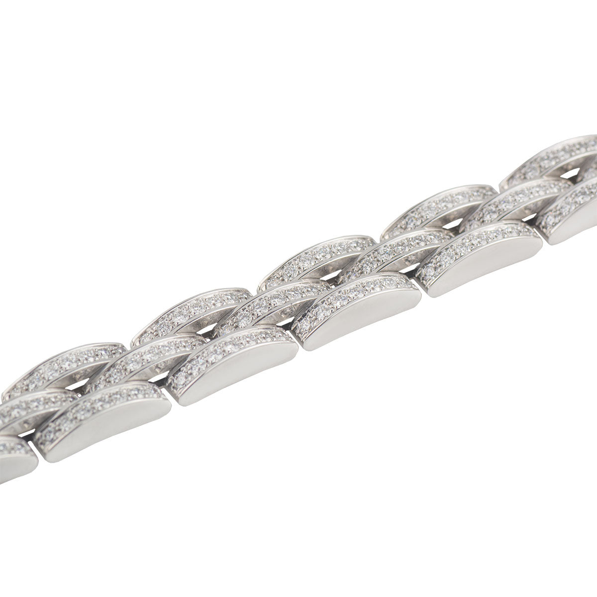 KDY-N6700900 three rows of 7 diamond tank bracelet