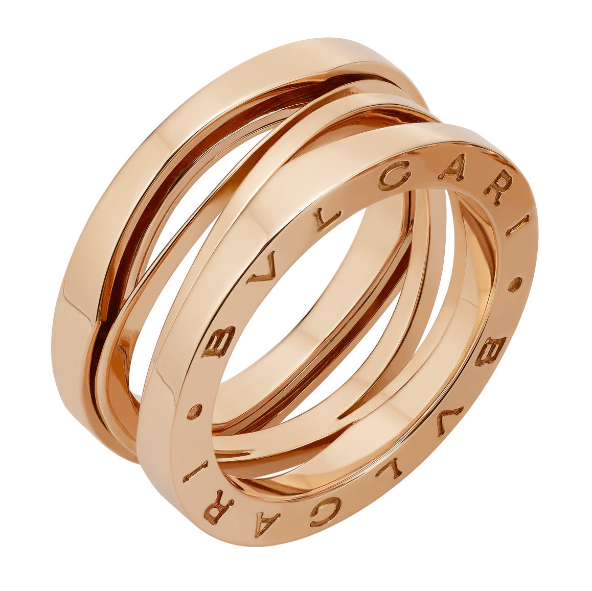 BGL-AN858029 narrow version light gold streamlined hollow ring