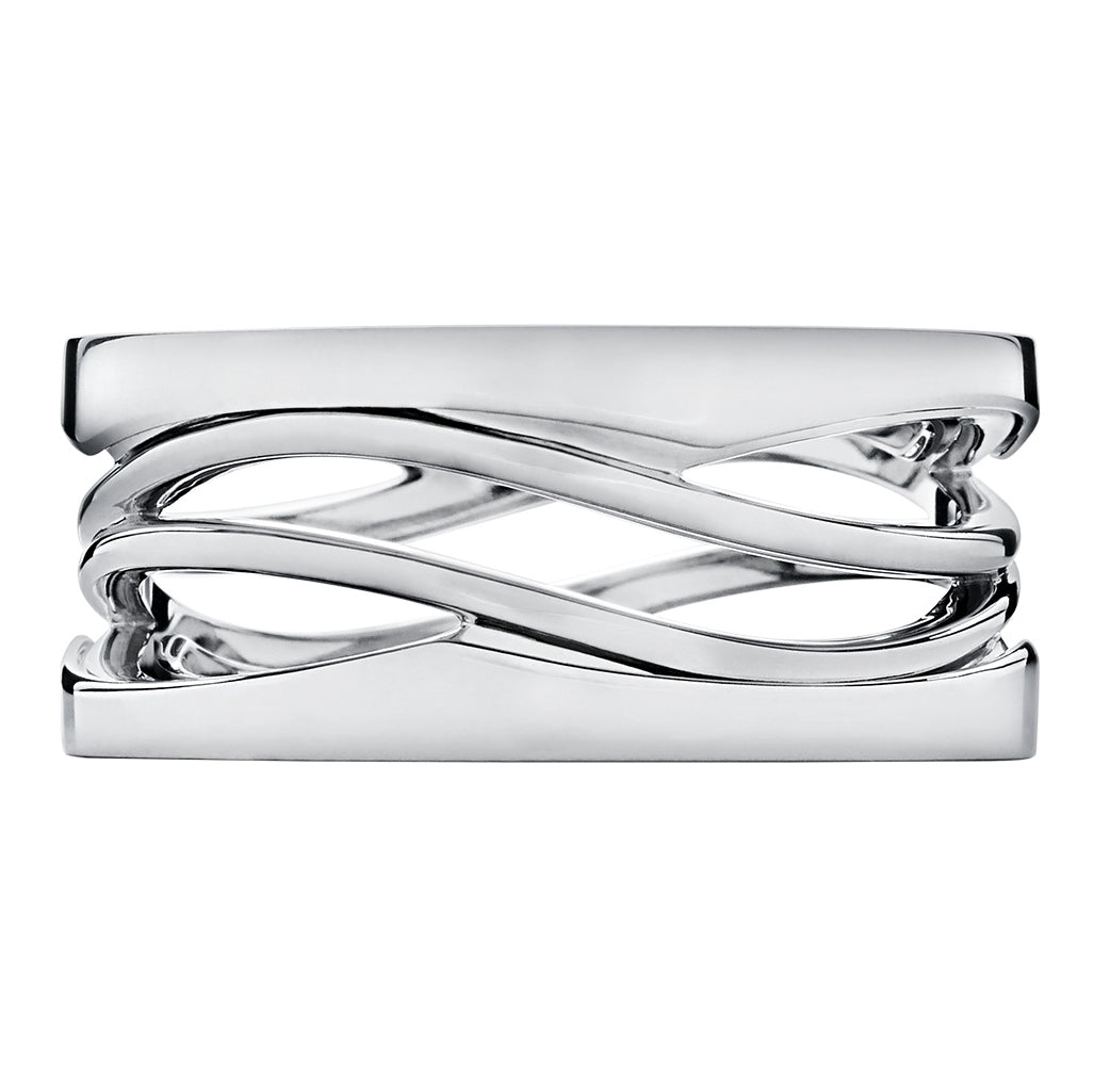 BGL-AN858029 narrow version light gold streamlined hollow ring