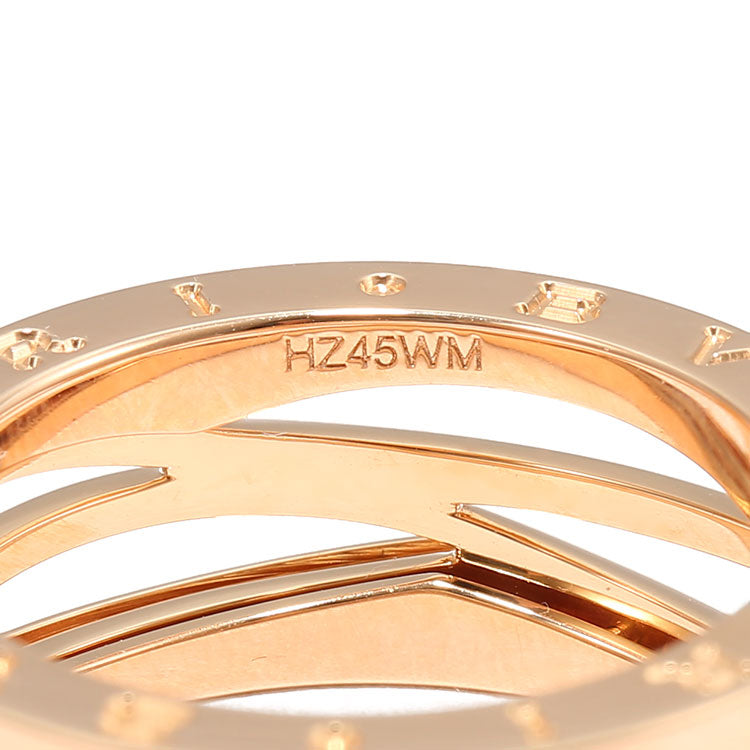 BGL-AN858029 narrow version light gold streamlined hollow ring