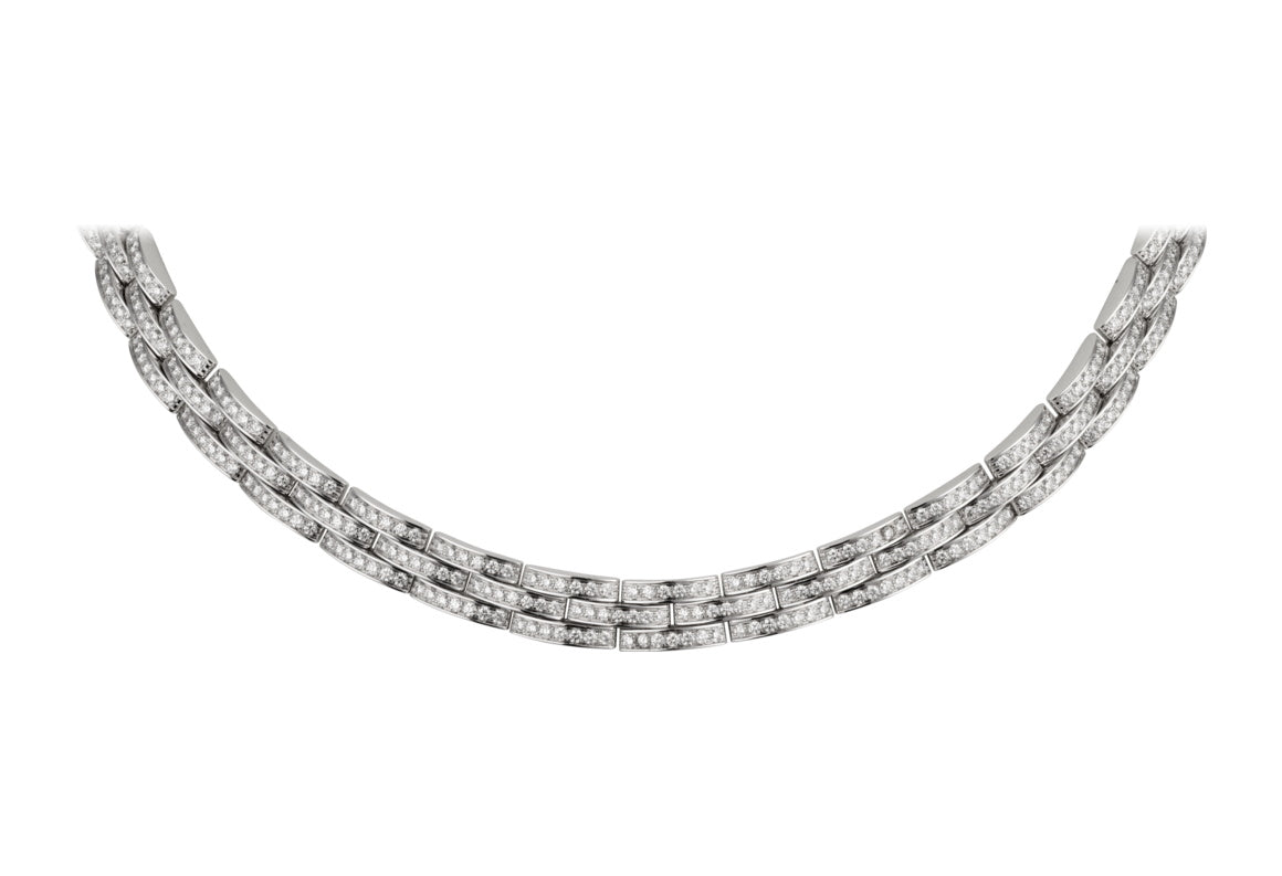 KDY-N7408400 three row tank necklace