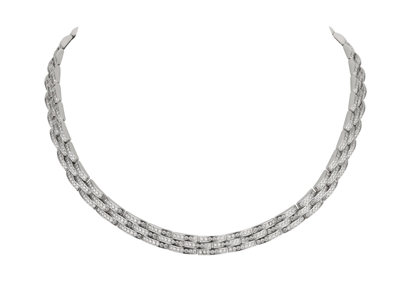 KDY-N7408400 three row tank necklace