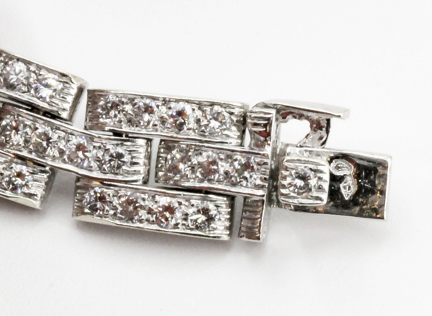 KDY-N7845235 full diamond three-row tank bracelet