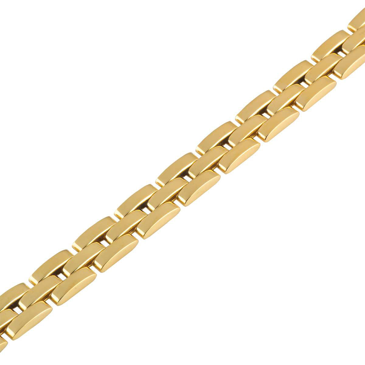 KDY-B6030900 light gold three-row tank bracelet-3