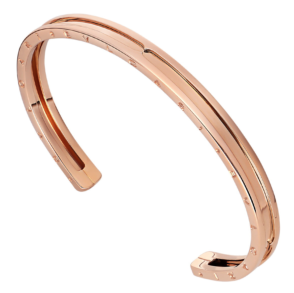 BGLBR855437 light gold cover open bracelet