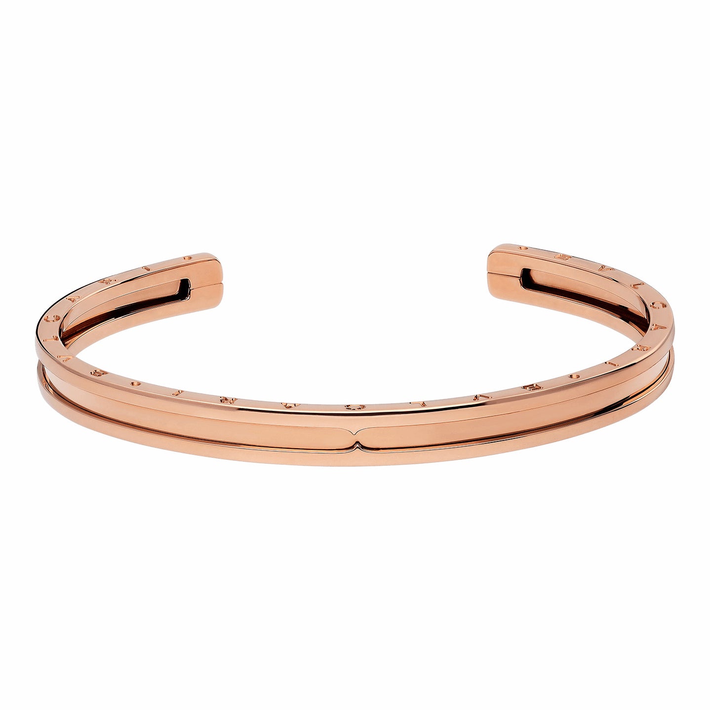 BGLBR855437 light gold cover open bracelet