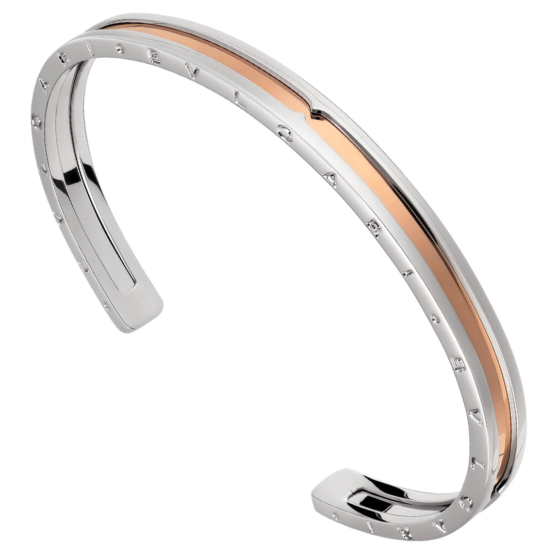 BGLBR855437 light gold cover open bracelet