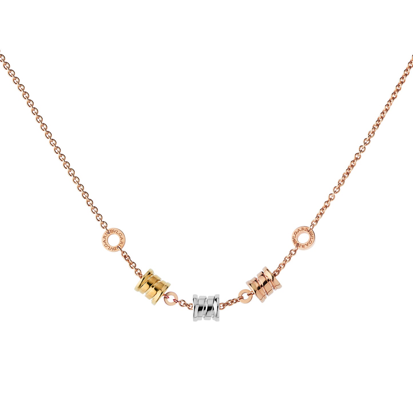 BGL351089CL857395 small spring light gold guest version bolt chain pendant necklace