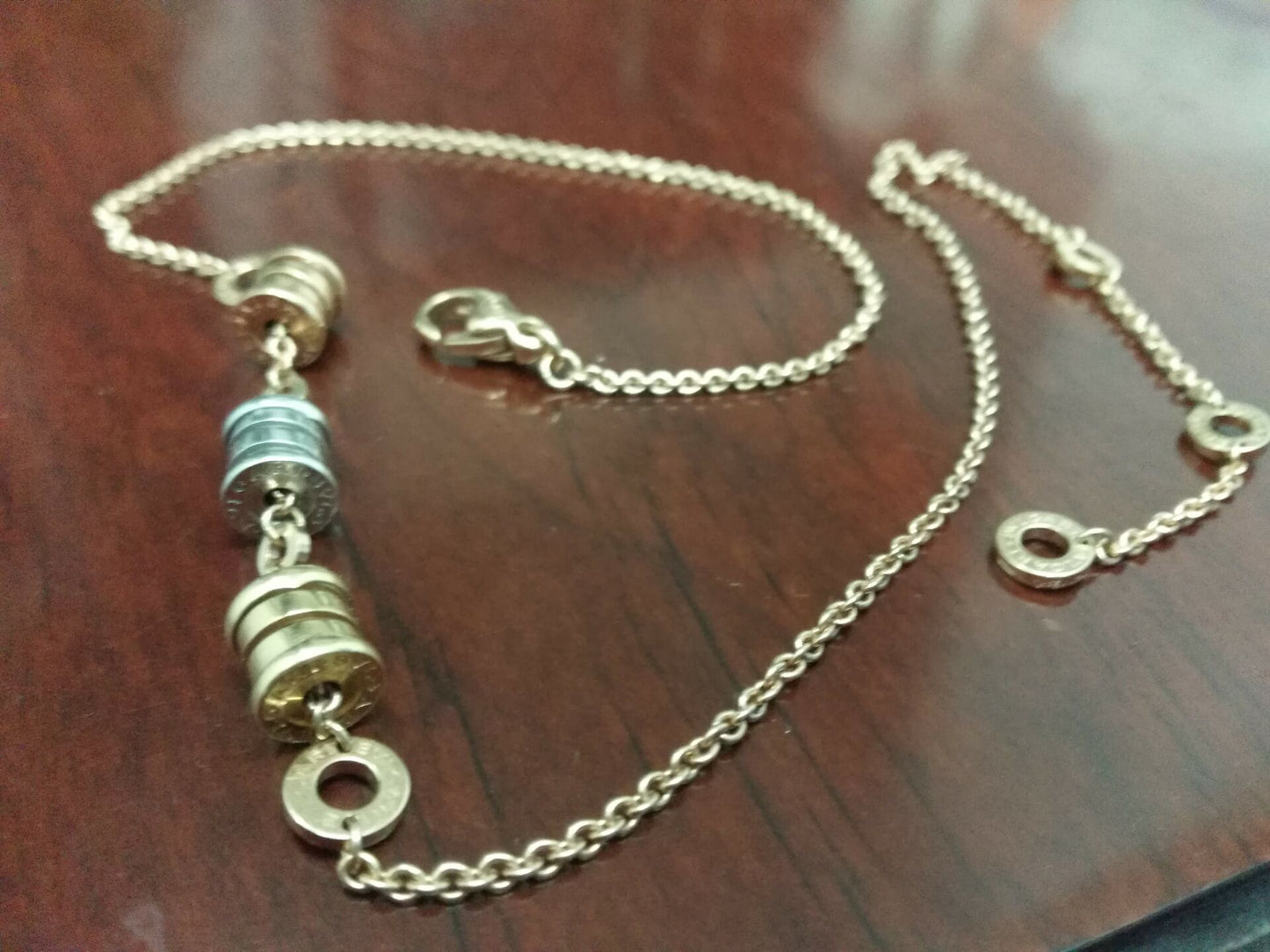 BGL351089CL857395 small spring light gold guest version bolt chain pendant necklace